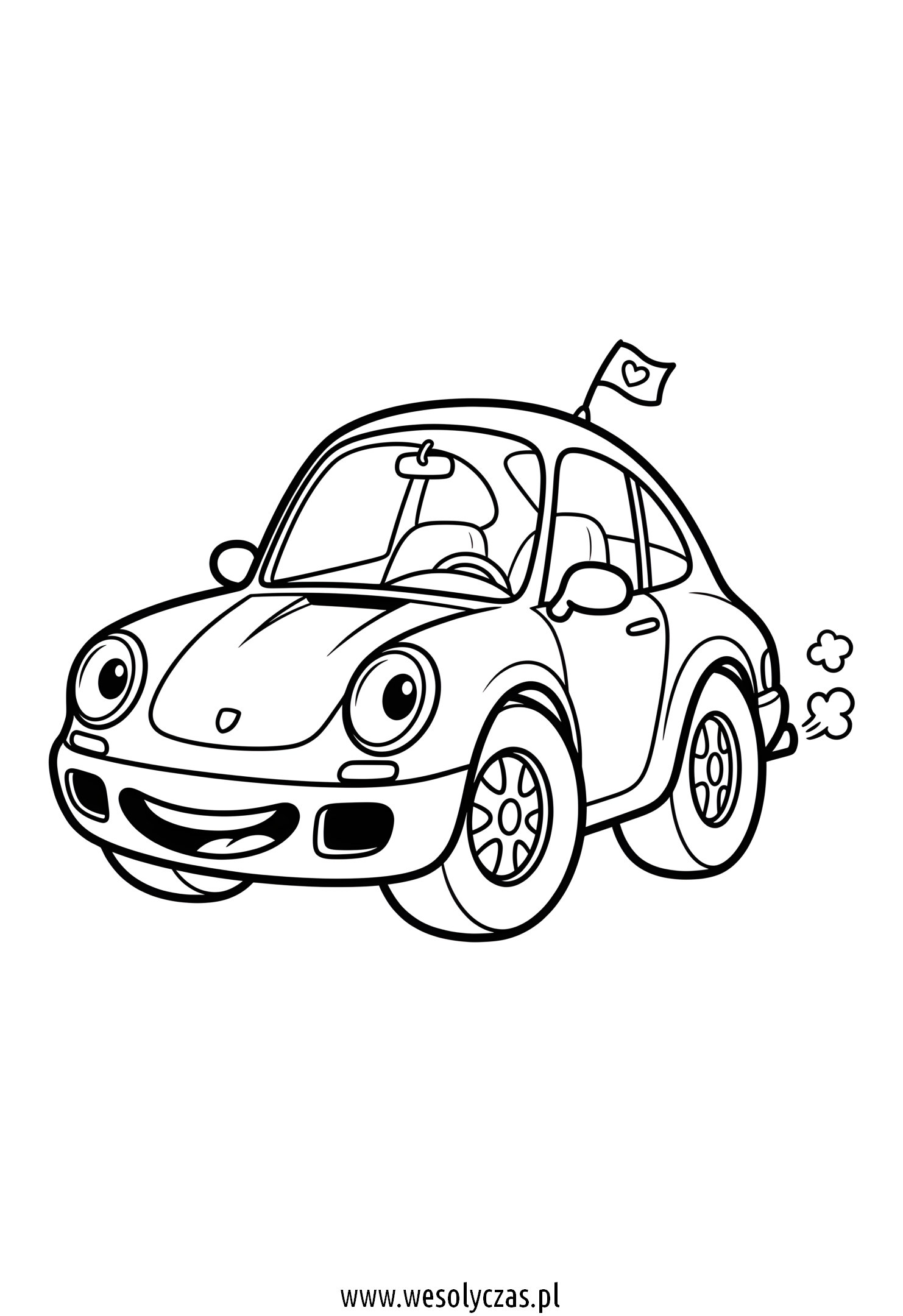 Uśmiechnięte auto