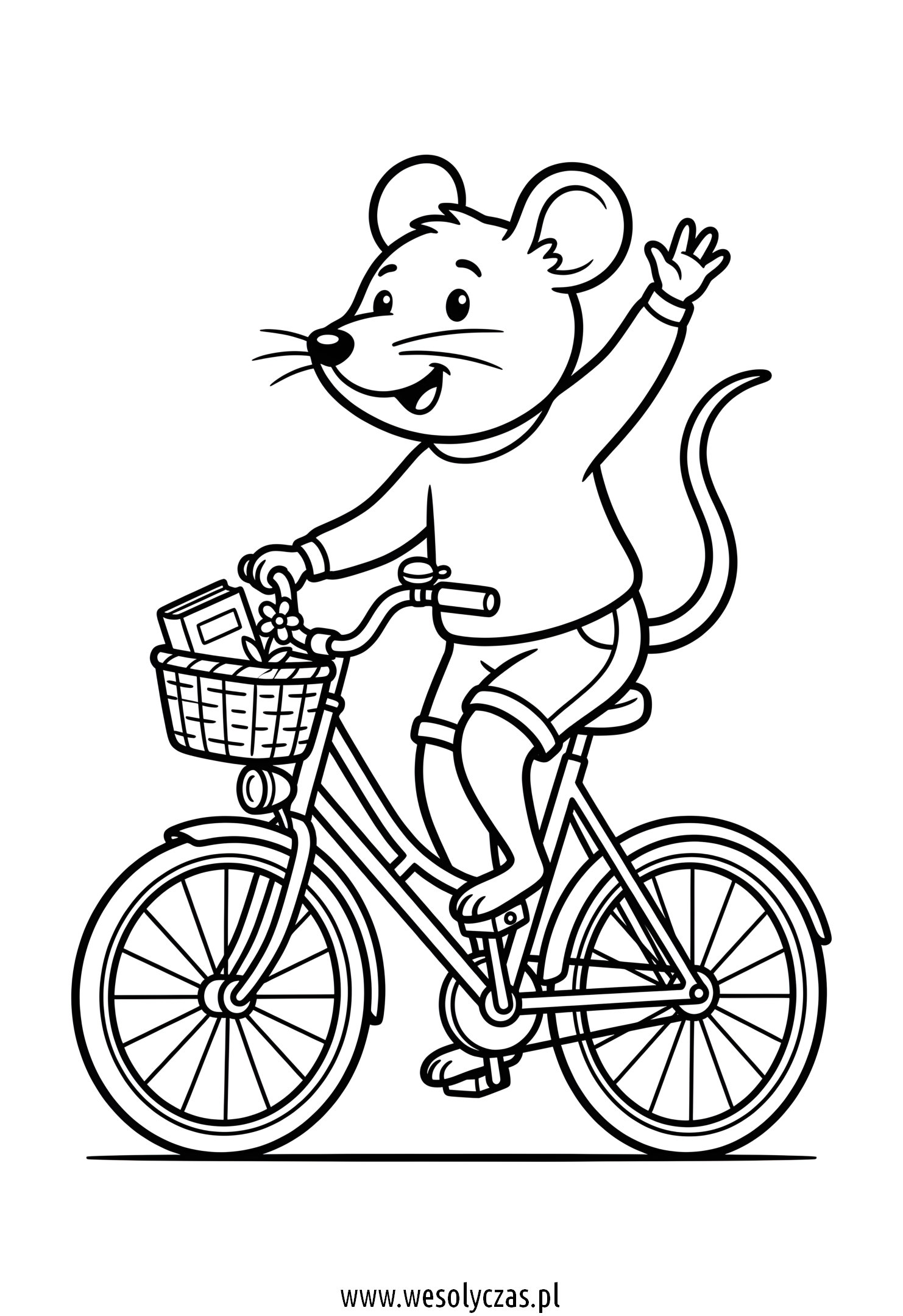 Rowerowa przejażdżka myszki
